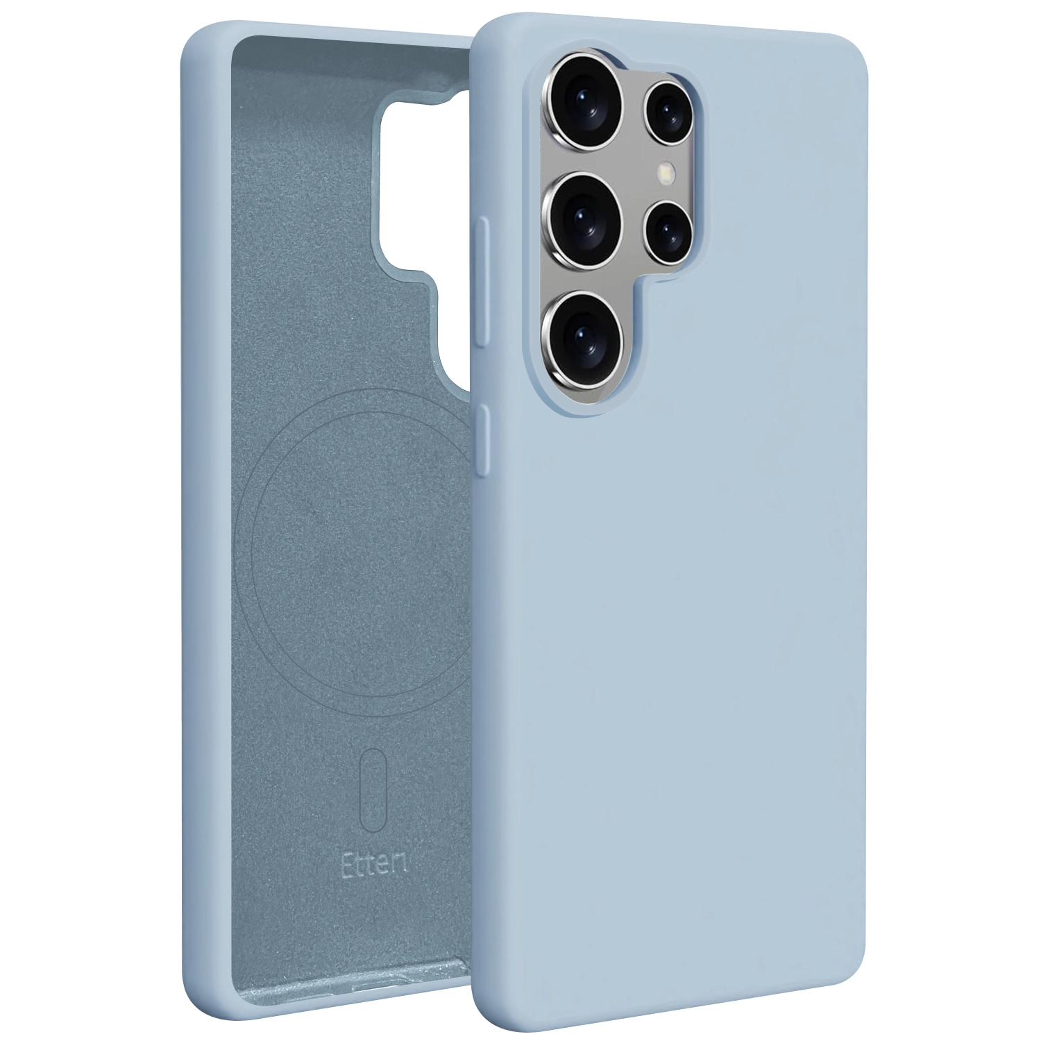 Etui Etteri Silicone Case do Galaxy S25 Ultra Niebieski